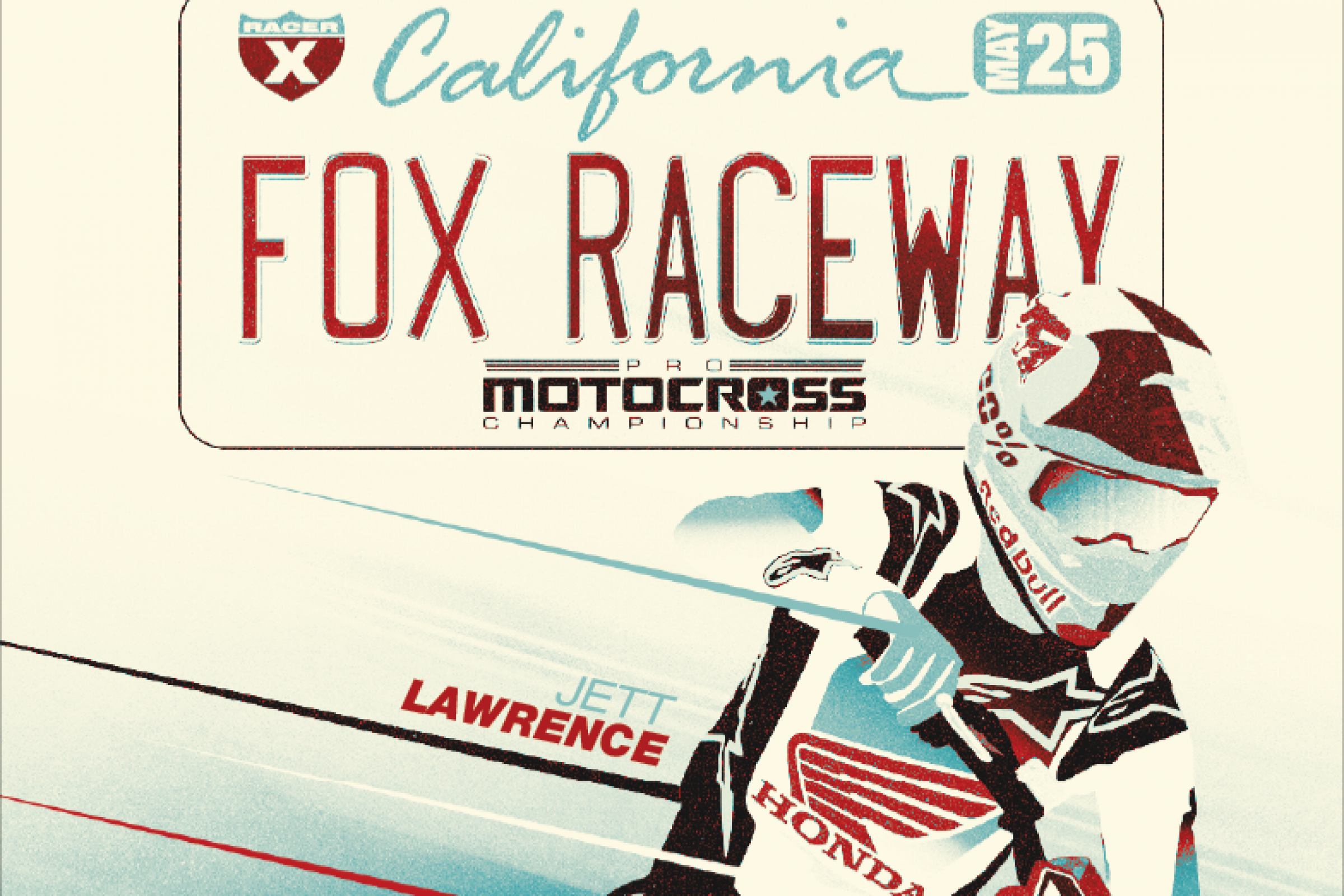 2025 Fox Raceway Event Sticker Available at Legends & Heroes of Motocross Tent this Weekend