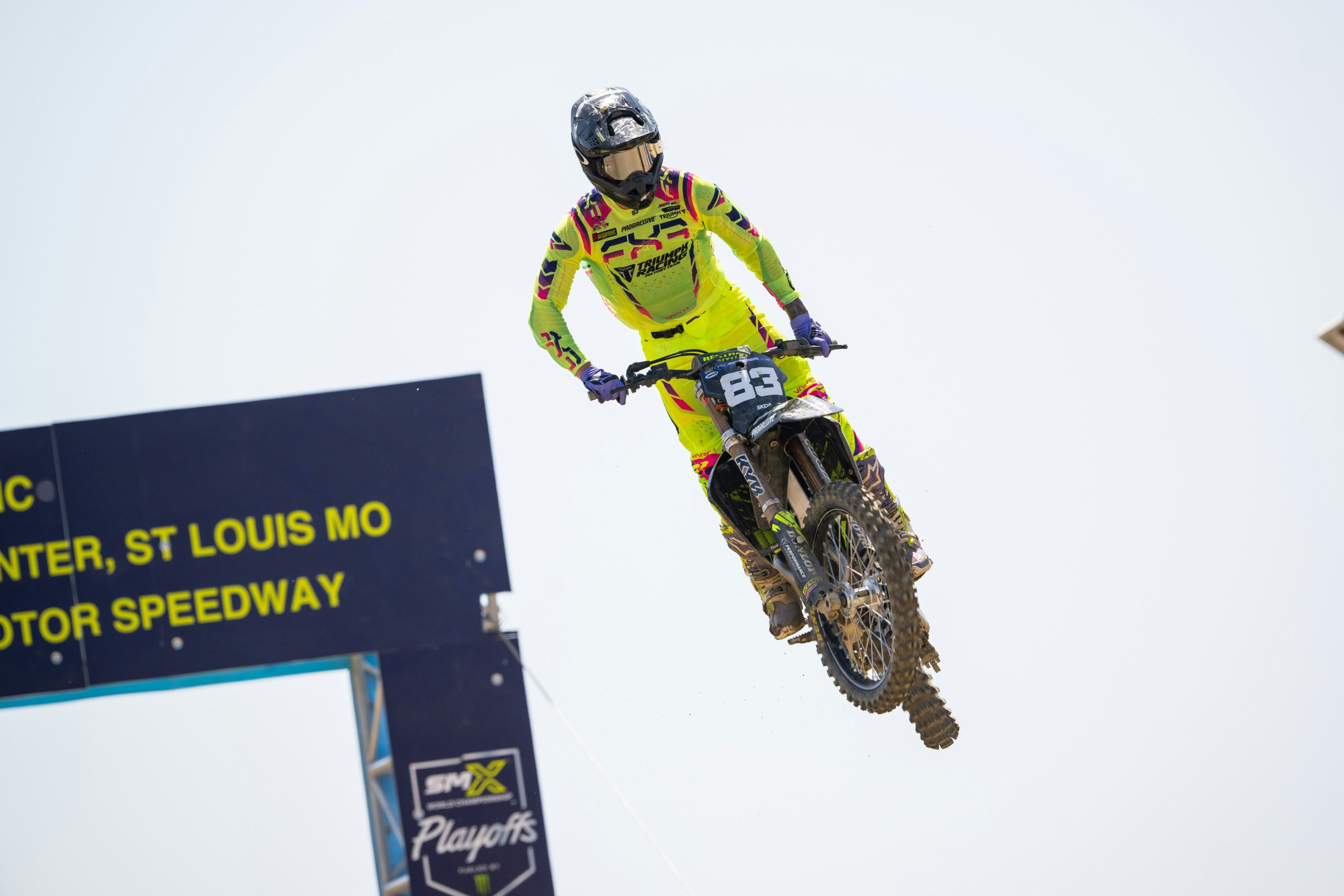 Austin Forkner Got Stitches in Between Motos Saturday After Footpeg to the Leg