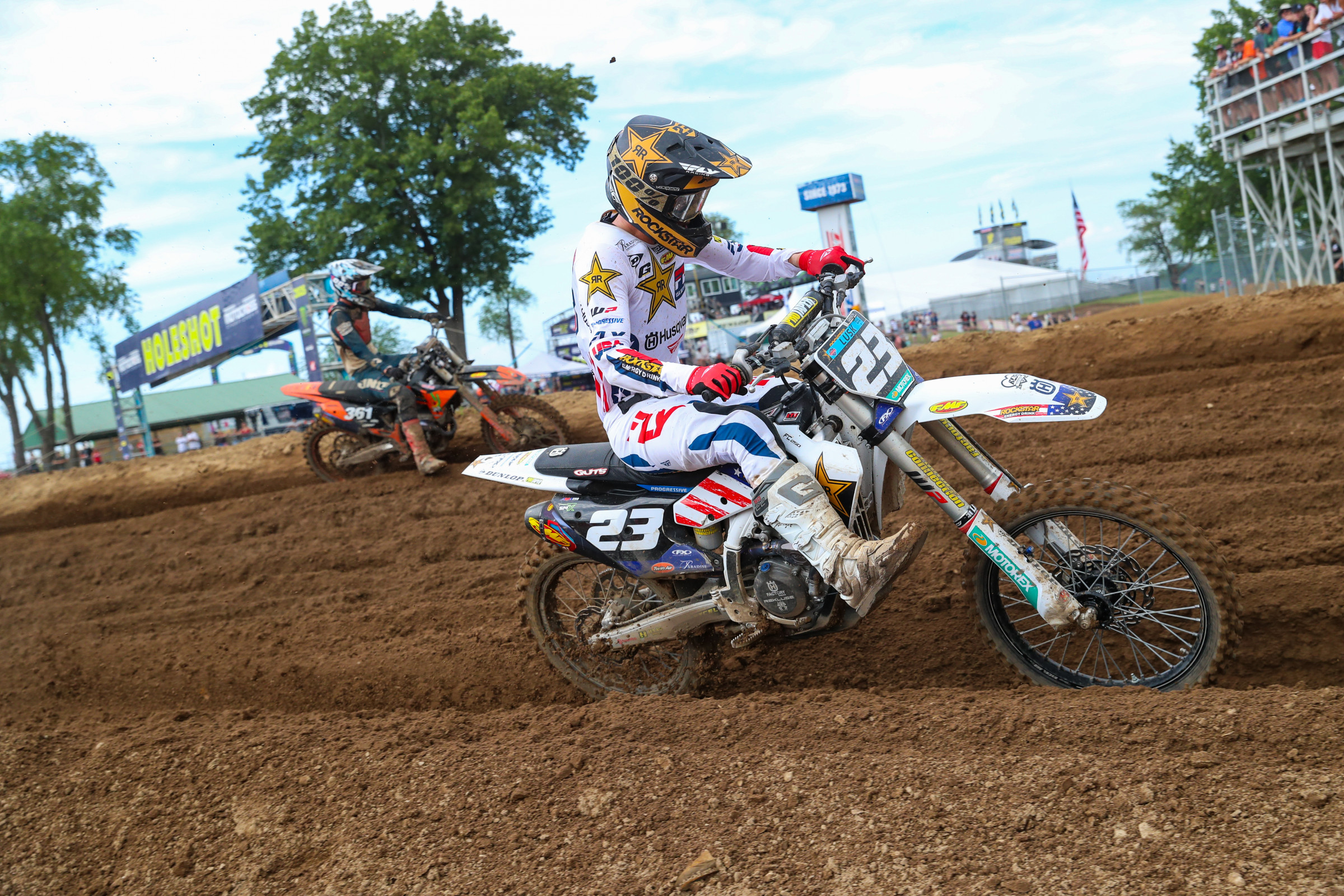 Seconds before Gibson's DNF.