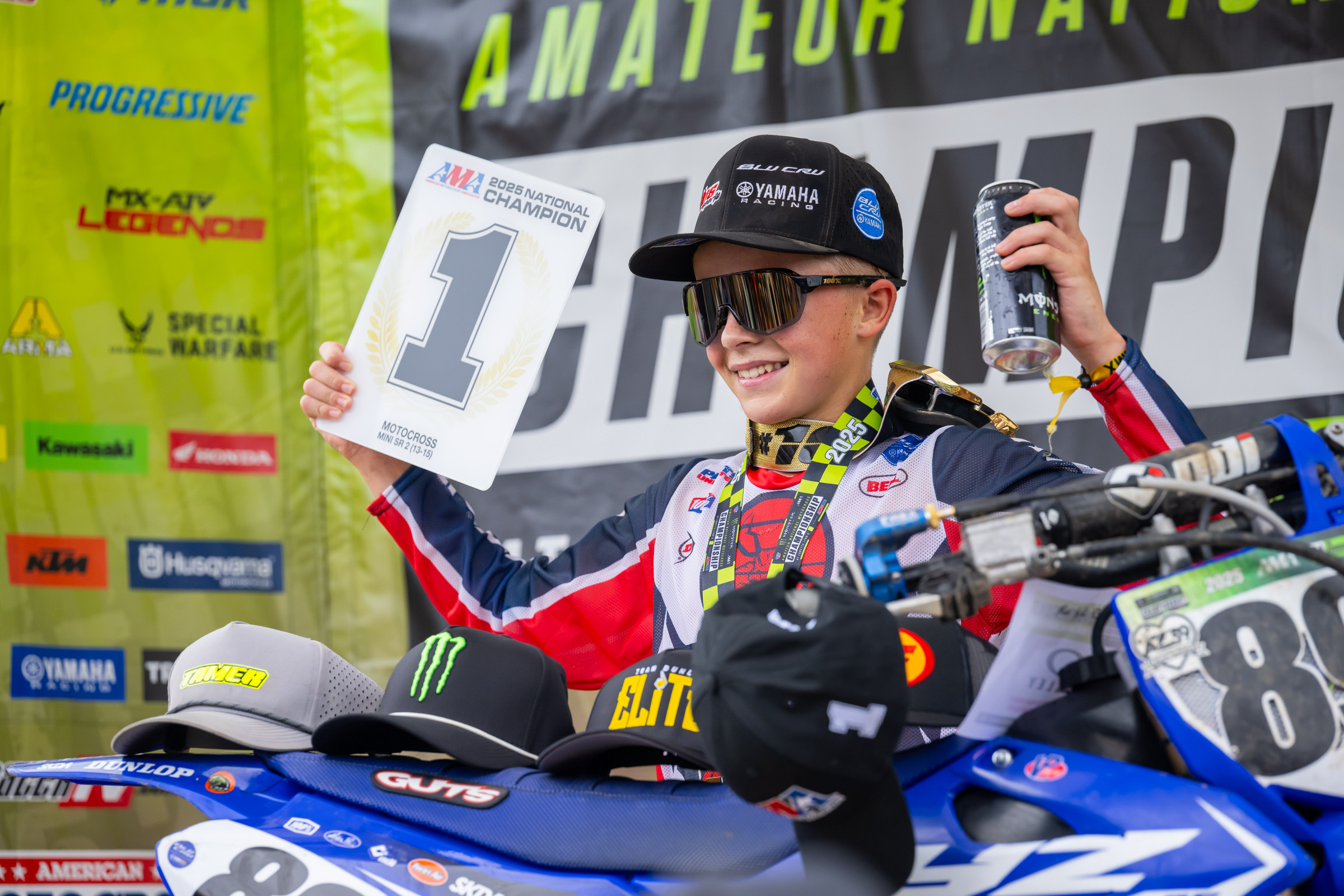 Mini Sr. 1 (12-14) and Mini Sr. 2 (13-15) Champion: Tayce Morgan (Yamaha)