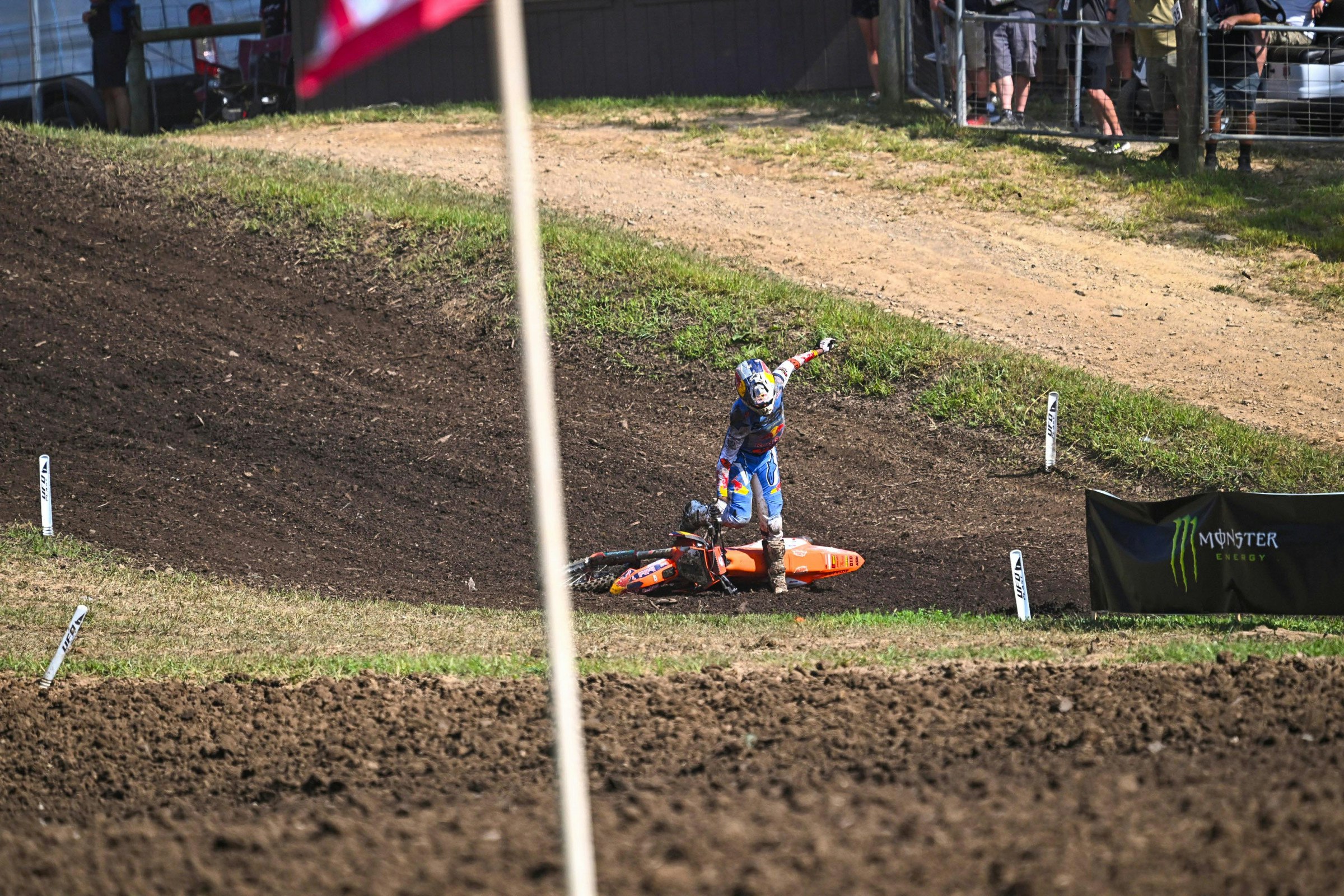 Chase Sexton Suffers Crash, DNF in Moto Two at Ironman National