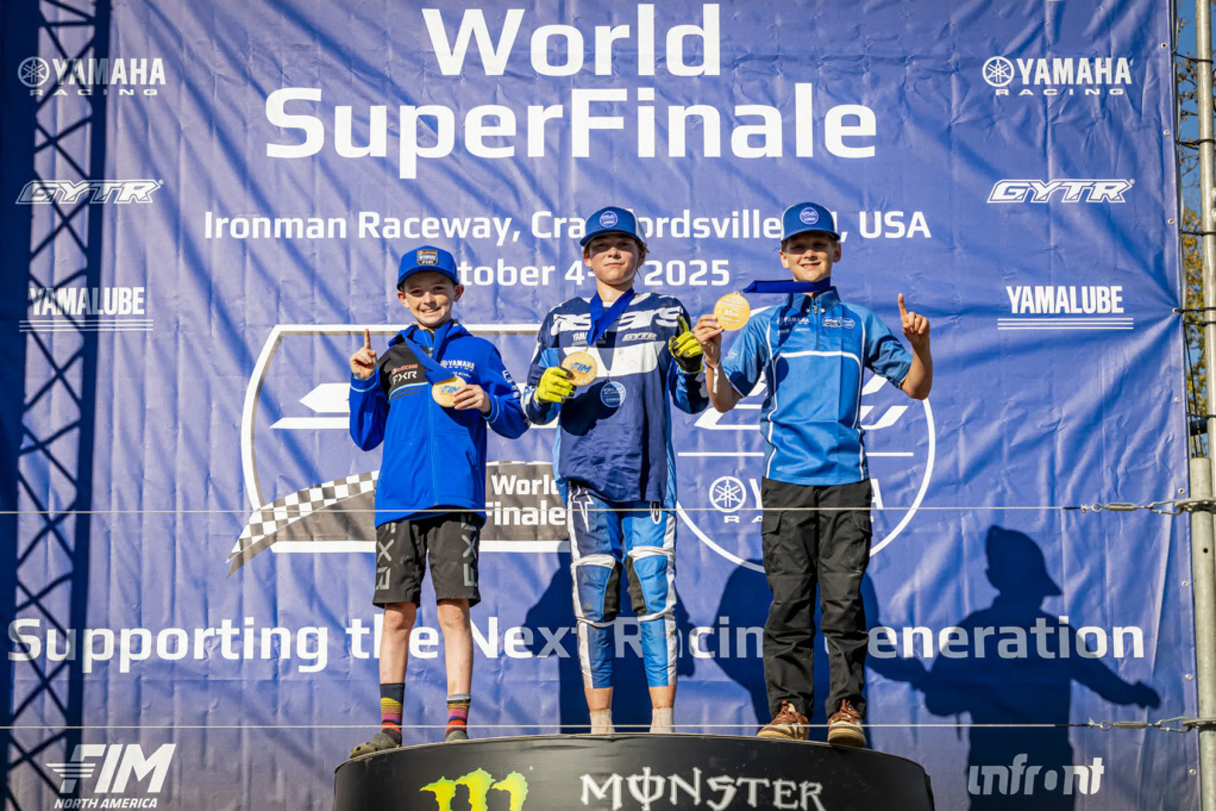 YZ BLU CRU World Superfinale Makes U.S. Debut at the 2025 Monster Energy FIM MXON