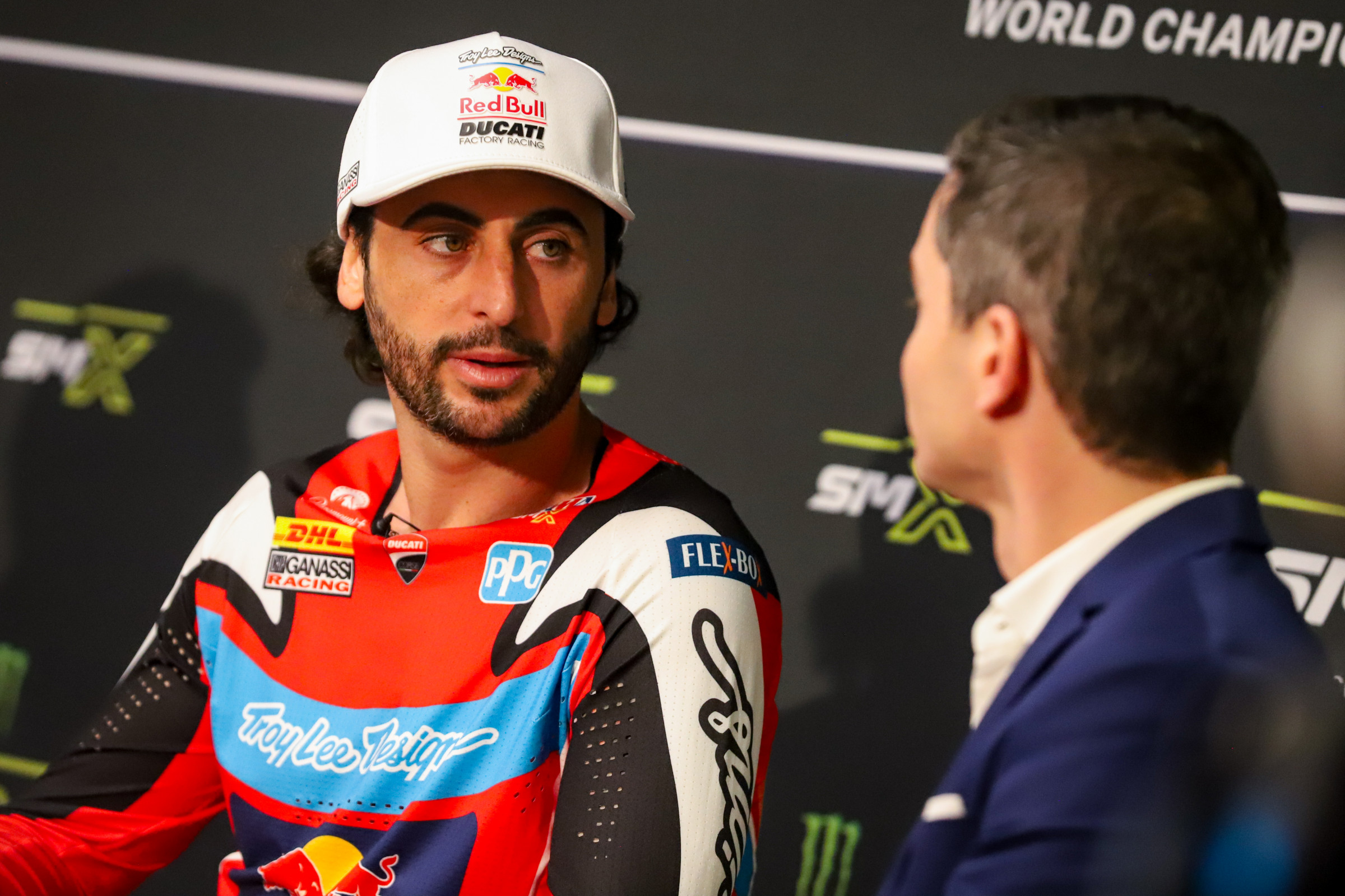 Dylan Ferrandis on the Ducati Desmo450 MX: