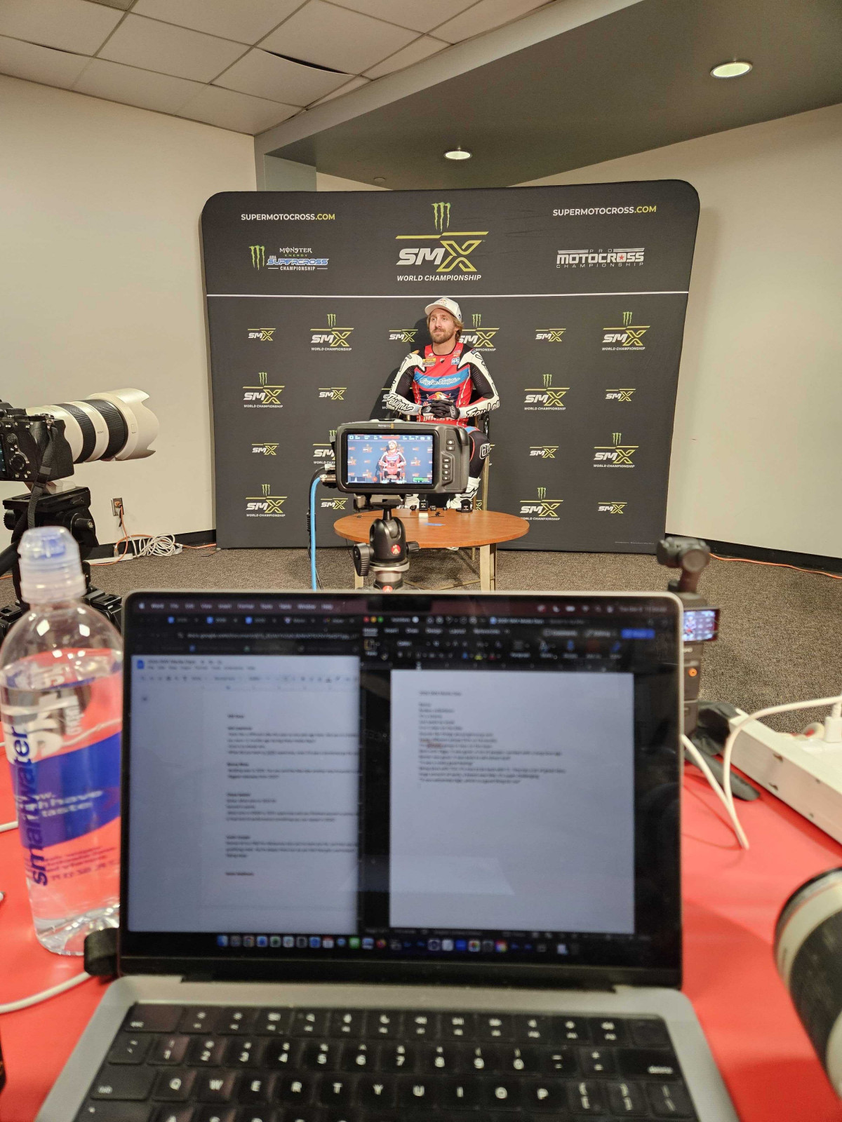 Justin Barcia was our first interview on Tuesday morning.