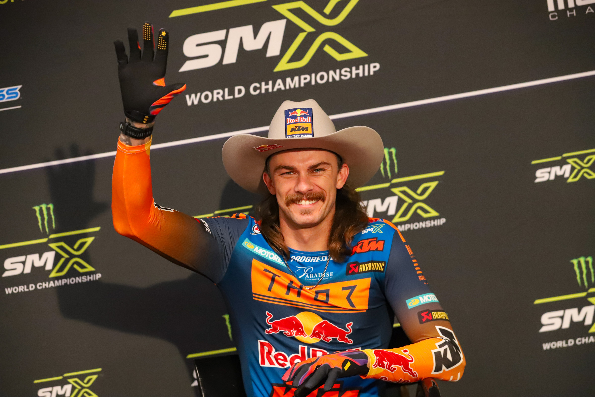 Aaron Plessinger says hi the SMX media