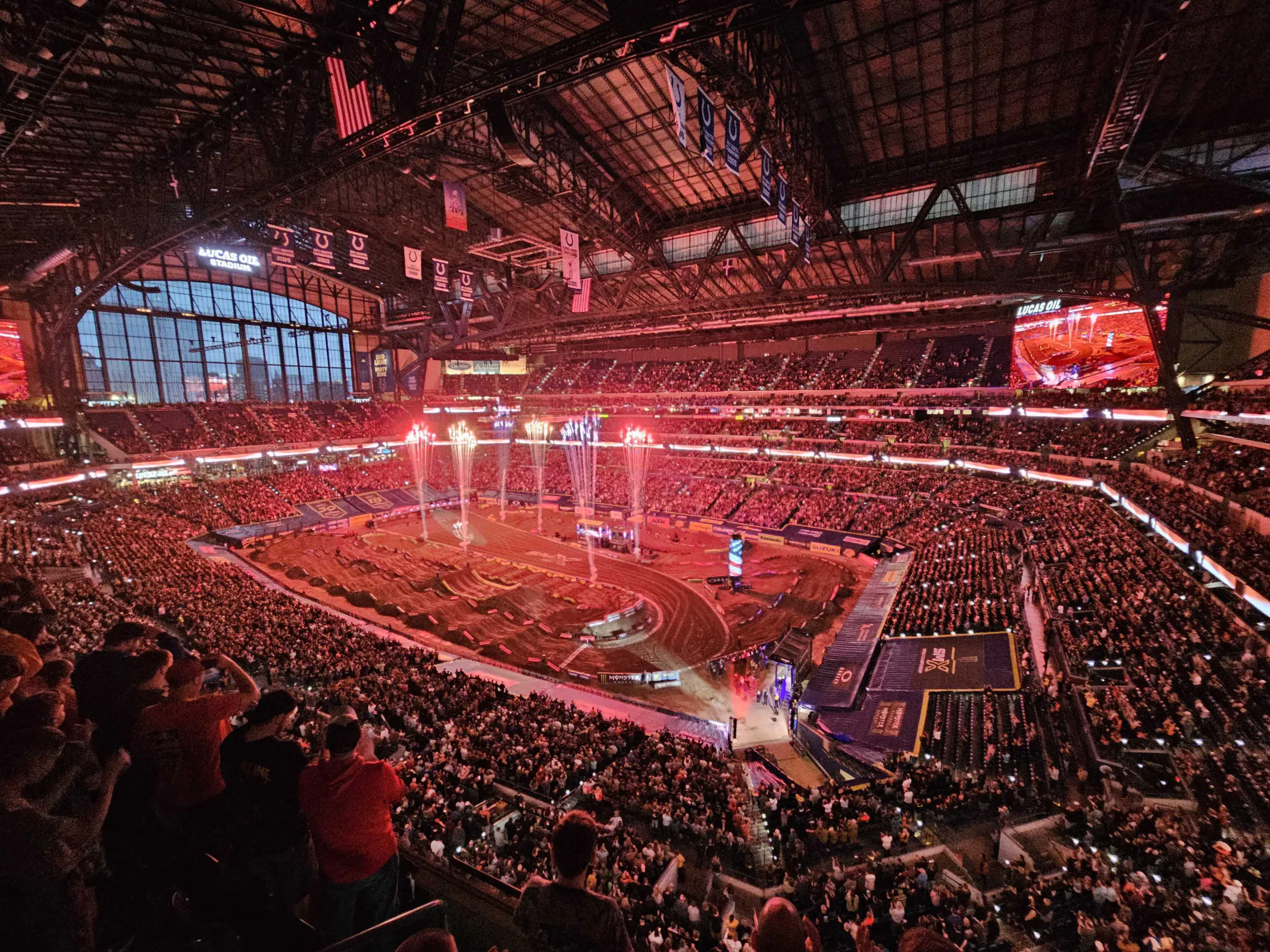 Opening ceremonies here at Lucas Oil Stadium!