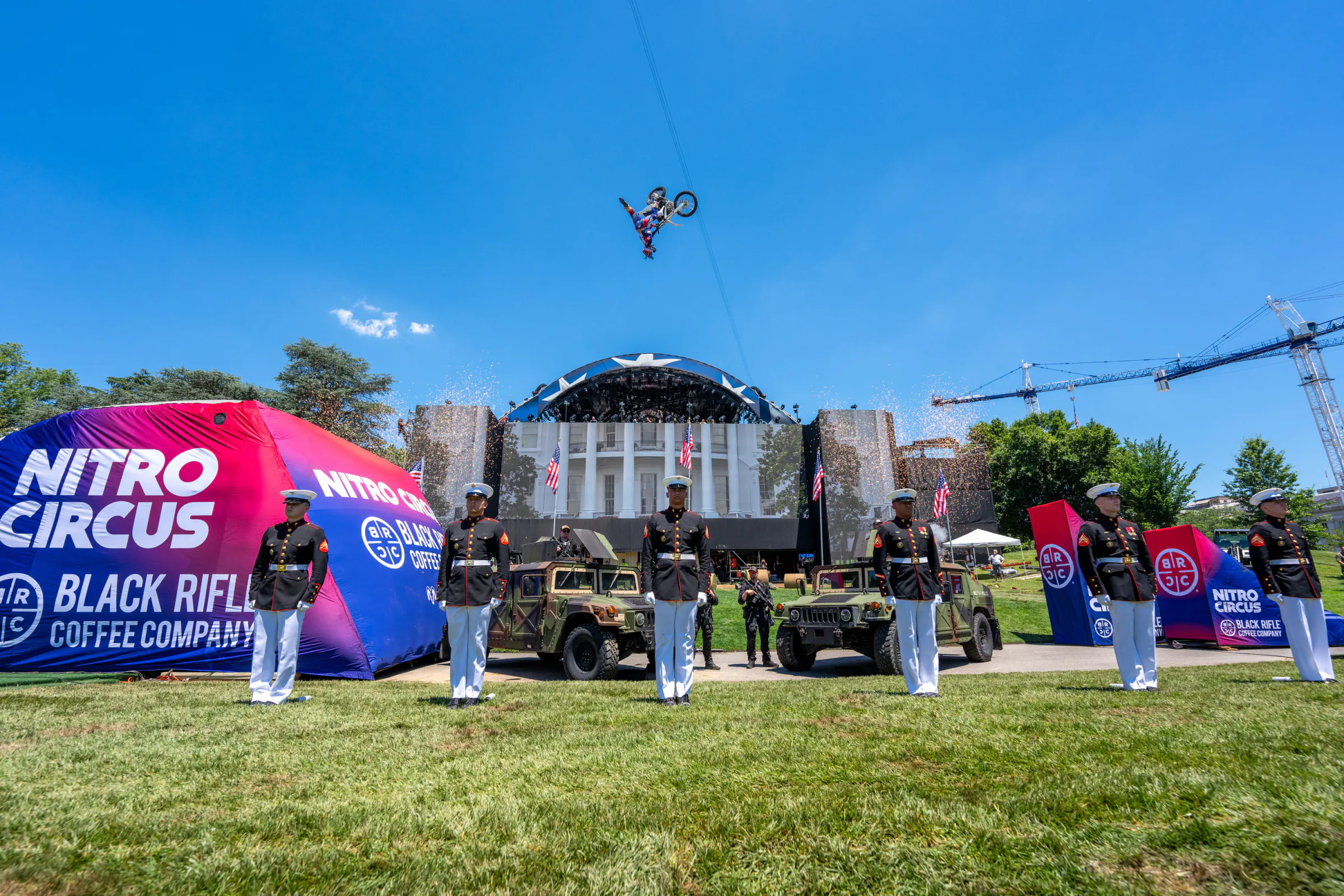 Pastrana, McGrath, Carmichael, Deegan, Twitch, and Sayers Jump at the White House