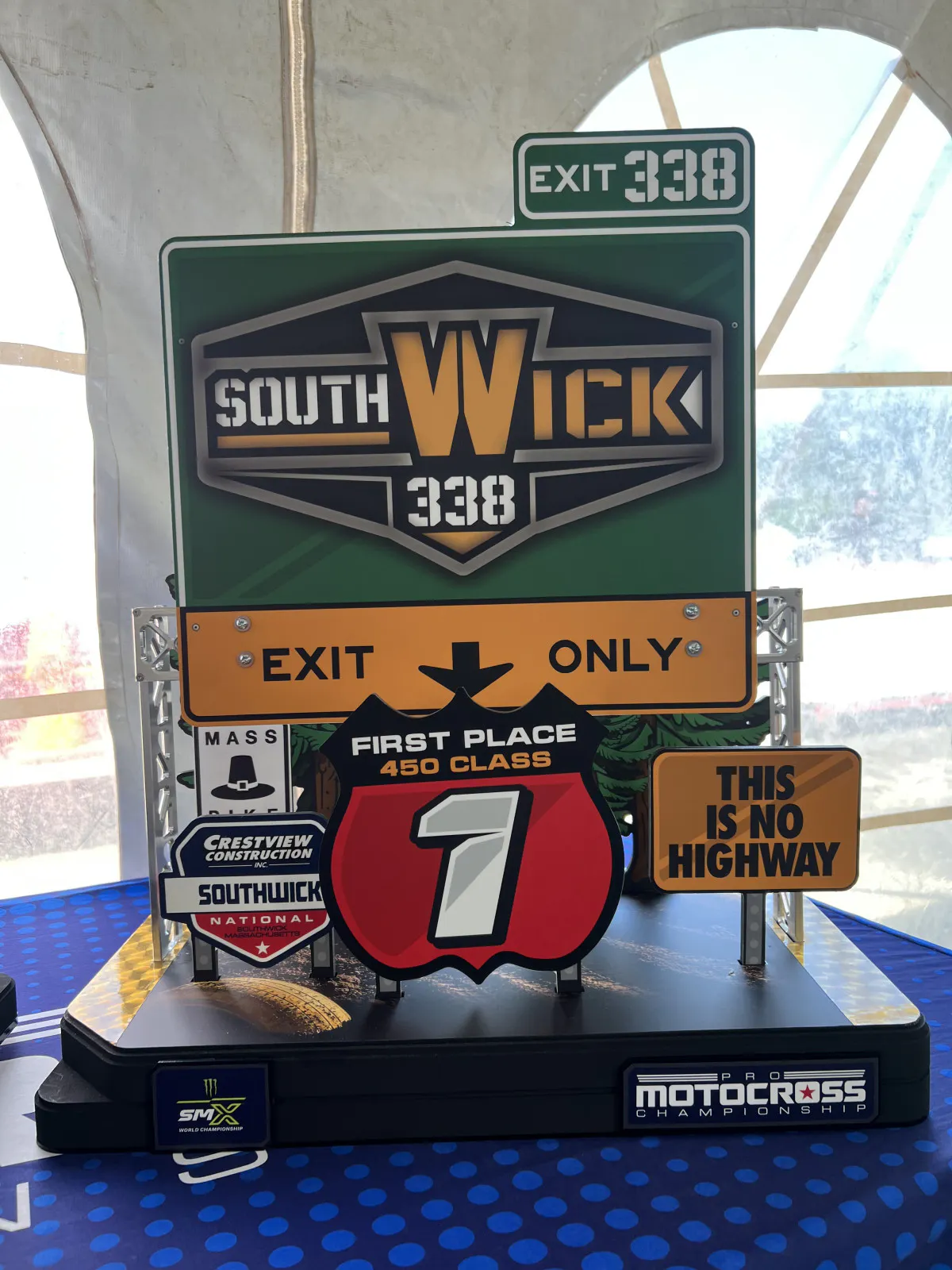 Cool trophies at Southwick this weekend.