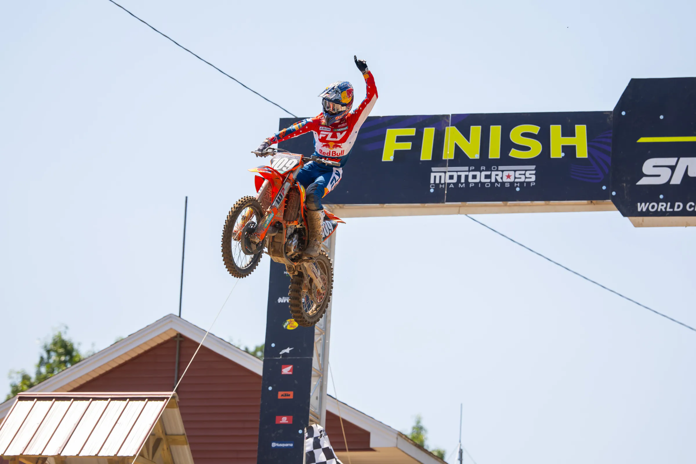 Stark contrast between moto 1 finish line...