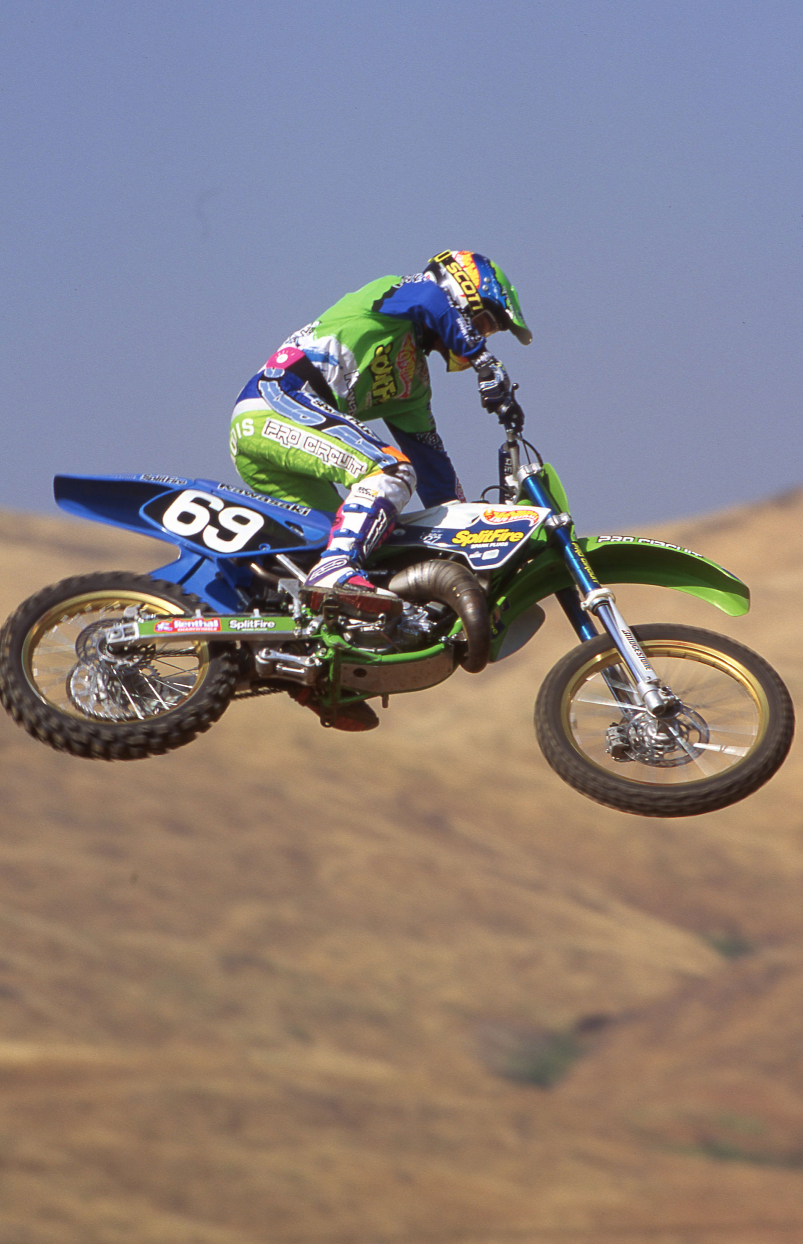 Gaddis at work in the California hills.