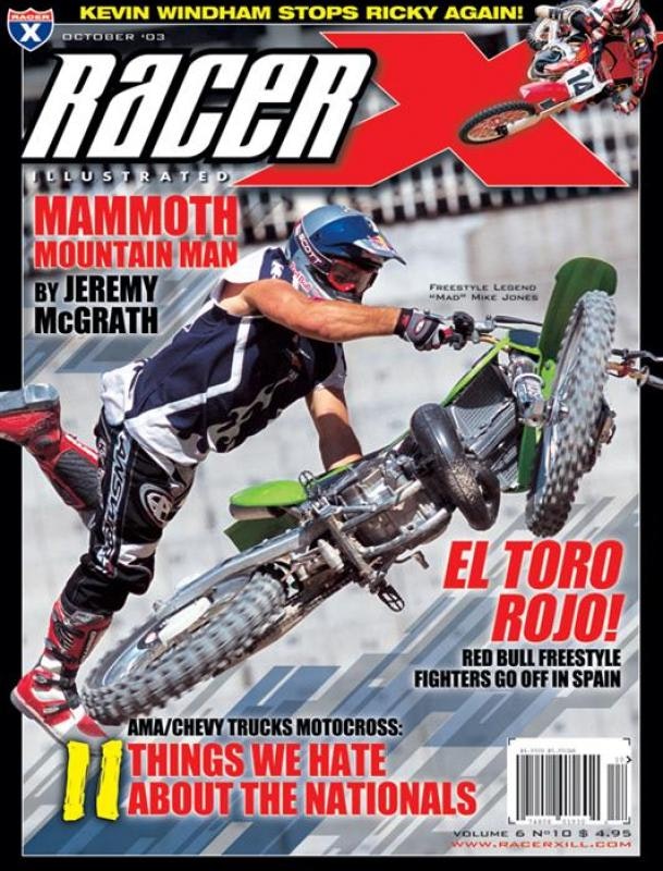 The October 2003 Issue - Racer X Illustrated Motocross Magazine