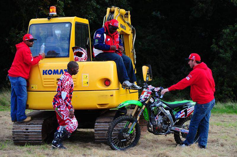 James Stewart and his regular crew are ready for the weekend.