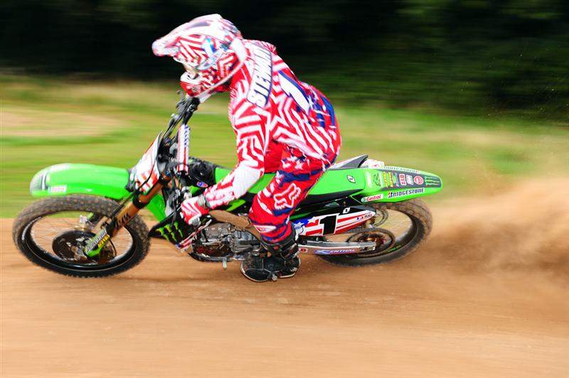 James Stewart shaking down his 450.