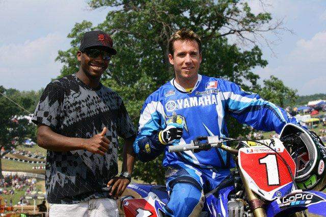 Grant Langston was very happy to be at the racetrack last weekend.