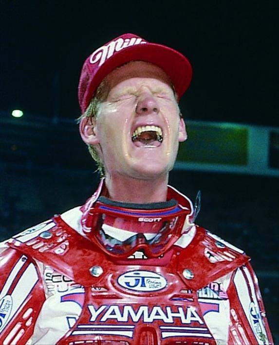 Broc Glover wore #44 to the last supercross win of his career at the 1988 L.A. Supercross. If anyone has a shot of him in that pink gear, PLEASE send it to us.