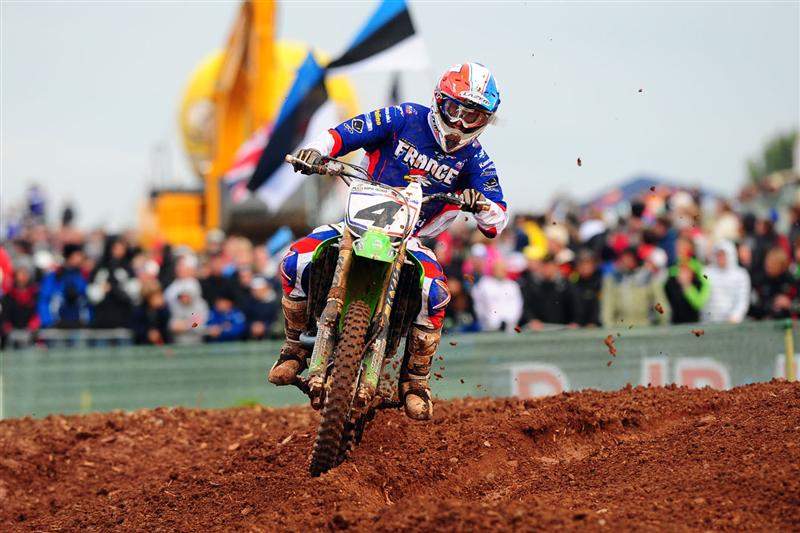 Sebastien Pourcel capitalized on Stewart's mistake and took the final moto win