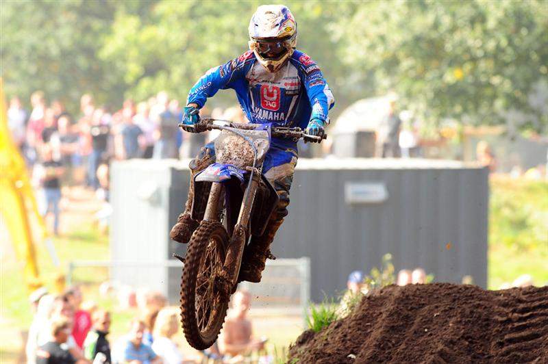 Osborne was running second in moto two before his bike broke.