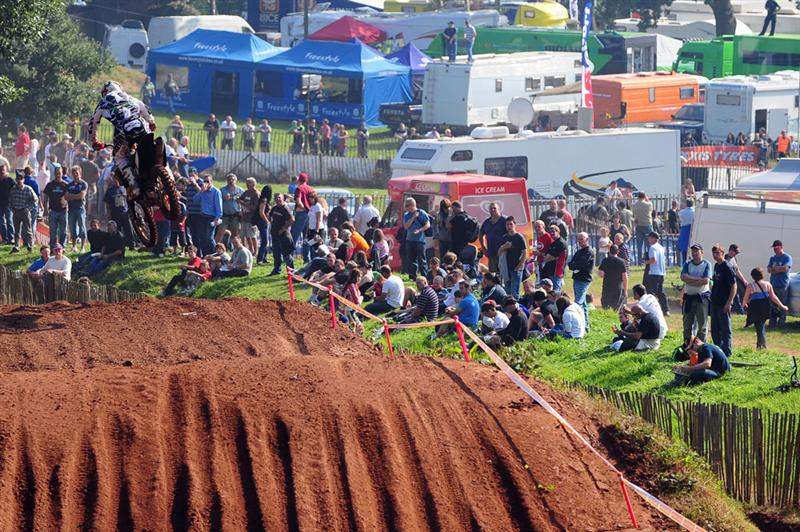 Billy Mac jumps through the ruts.