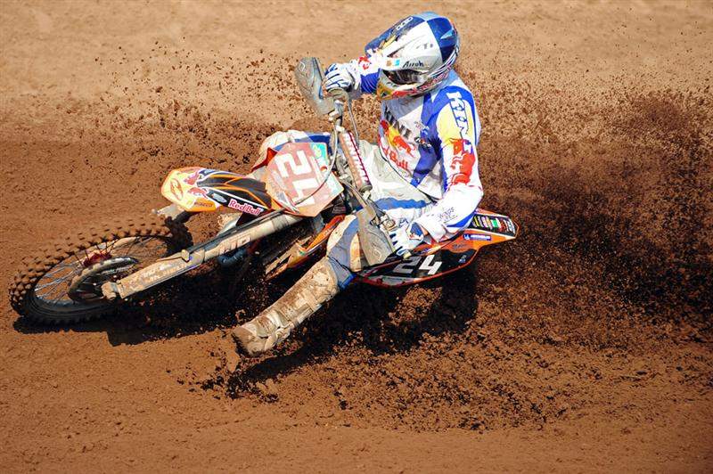 Simpson kills a sand berm.