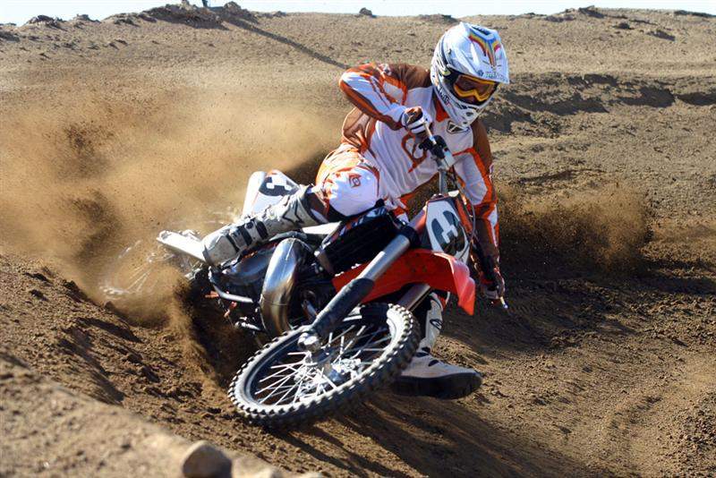 “The 250 was a blast to ride again. It had been a while and I forgot how easy these          bikes are to throw around. The power was amazing on the 250, too. You could almost ride it like a four stroke because it had so much power.”