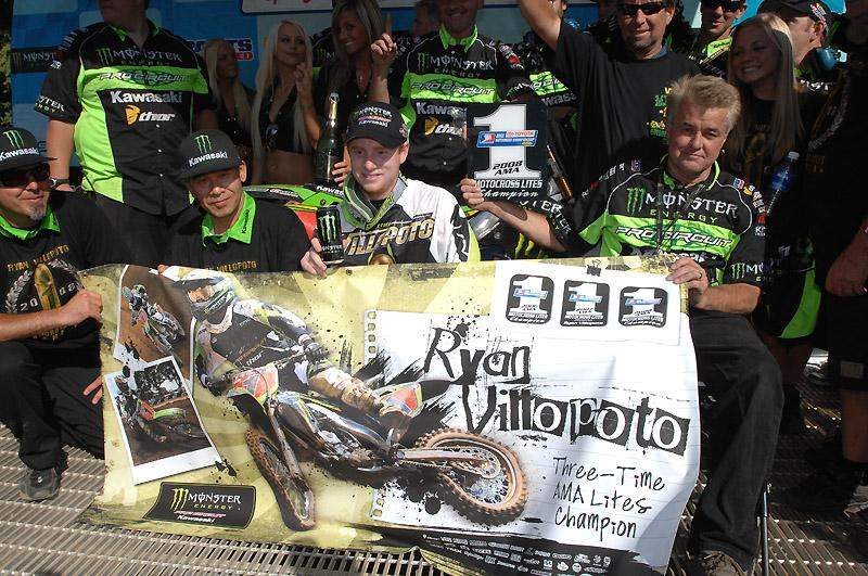 With all of this talk about great 125cc riders, it's difficult not to include Ryan Villopoto. The only kicker is, he won all of his races on a 250F and in my opinion, it just isn't the same. I mean when I watch Ryan obliterate a sweeper on his Mitch Payton tuned KX250F it blows me away. Was it as cool as Carmichael dragging bars on his screaming KX125? Did it give me the same shivers as hearing Steve Lamson's crispy CR125? Nope. All the same, RV Park's tenure in the tiddler division has been jaw dropping.