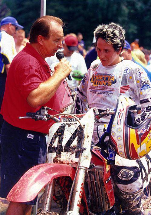 Italy's Stefy Bau won the Women's class at Loretta Lynn's in 2001, then went on a quest to become the first women to qualify for a supercross or outdoor national. She didn't quite make it, but she is one of the true pioneers for the WMA and an inspiration to female motocrossers all over the world.