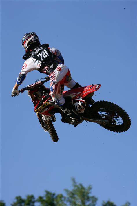 Blake Wharton carried the flag for this year's amateur class with a strong debut at Millville. A first lap crash in his first moto set him up for a charge through the pack, and despite a second crash, he finished tenth. In moto two he started second and finished fourth, good enough for fifth overall.