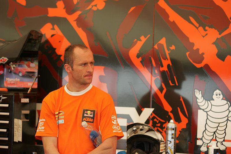 Mike Brown made a cameo appearance at the St. Clairsville, Ohio GNCC.