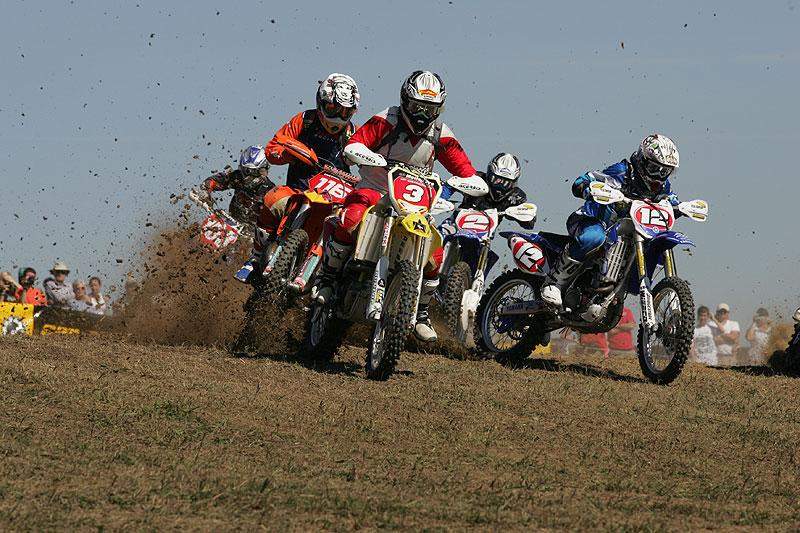 Charlie Mullins grabs the $100 Racer X Holeshot Award