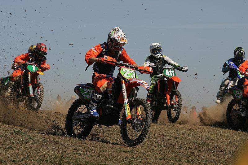 Team Powersport Grafx KTM's Kailub Russell nabbed the $100 Thumpertalk.com Holeshot in the XC2 Class