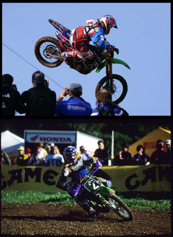 Ryan Villopoto didn’t have to change a thing last weekend. As holder of AMA Permanent #2, that number has been good to the red head from Washington. It was the second time he has worn the number at the MXoN, and it was the second consecutive ass whooping he’s laid down. RV Park has established himself as a modern day General Patton for the stars and stripes. Respect. His hard nosed riding reminds me of another member of Team USA from the past. First three to name who, what, when, and where (that’s four facts, folks) the other #2 pictured here is gets something sweet from Shift.