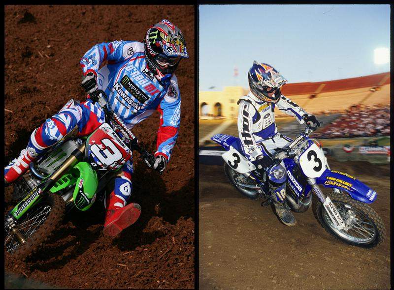 Timmy Ferry had an up and down day at Donington Park. He was passed left and right, and ended up a down right dirty 9th place in moto one. But like any sly fox, he will fight you the hardest if you back him into a corner. When he saw James on the sidelines he poured on a charge. At the end he made it happen for us and won the war wearing #3, just like he did at the Summercross in 1999 riding a Yamaha tuned by Brian Lunis. (haha)