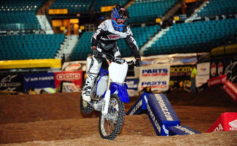 Damon Bradshaw is riding a Yamaha YZ450F