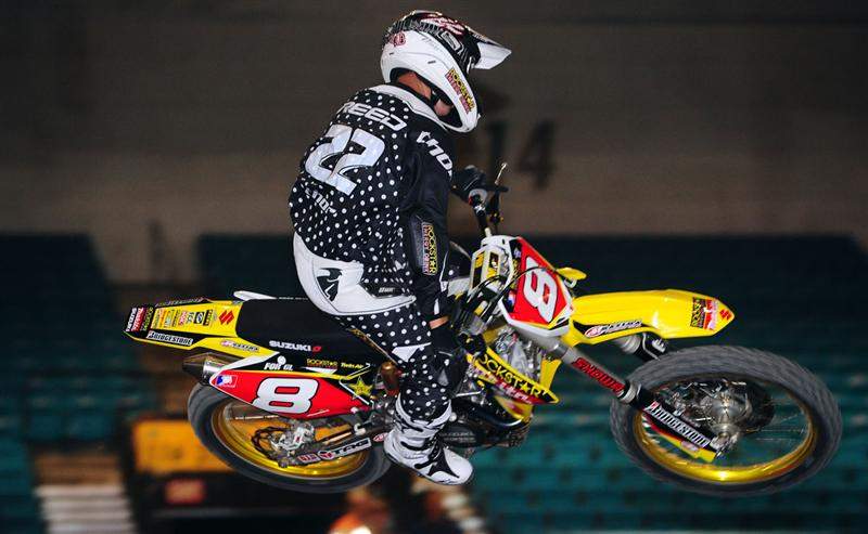 Chad Reed is wearing #8 in honor of his friend Grant Langston
