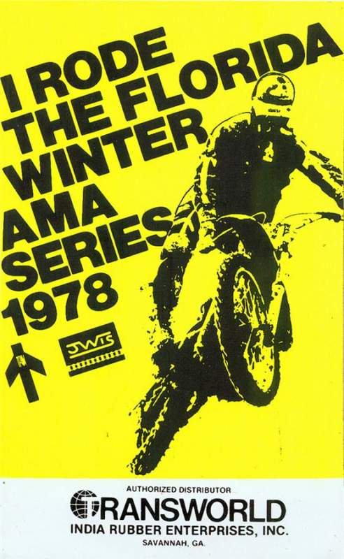 The Winter-AMA Series taught me how to ride the sand and be in shape! No other series molded me like that one, and to this day there hasn't been a single race as rough as those tracks used to get. I'll always remember the things I saw down there, like Monte McCoy doing “Bubba Scrubs” off what would later be called 