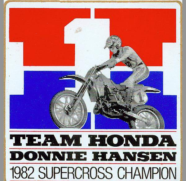 I remember watching Donnie Hansen on a Can-Am running number 186. Once Honda picked him up, he had the equipment to back up his talent and training regimen. What I didn't know about him until midway through 1982 was how fit he was. I stayed with him the week before he won the SX title that year and he took me for a run that lasted forever. We finished up on what he called “Mount @#%!-er.