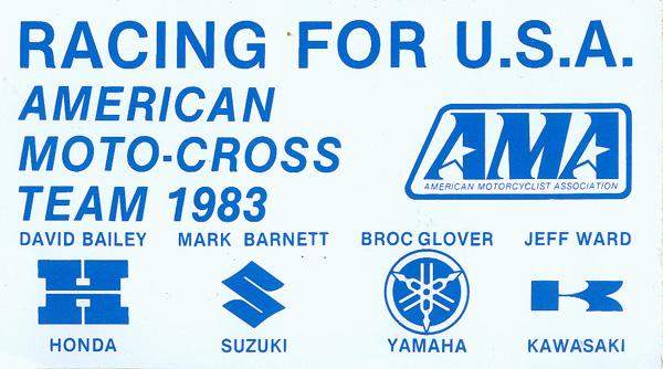 After two years of Team Honda's dominance, the other manufacturers wanted in, so the AMA or somebody decided Team USA should consist of one rider from each of the big four. In '83, one year after going as an alternate, I was pretty much the team leader at the MXdN. It also helped my cause that the day before we headed for Europe, I won the 250cc title as well as the Wrangler Triple Crown! I thought '82 was bad in terms of pressure, but I felt it even more in '83, and traveling to Czechoslovakia was no picnic! The team atmosphere was gone compared to the year before, but we still dominated because each of us wanted personal glory. We all rode our best and brought home the title for the third straight year. After the race, the container with all the bikes got shipped back to Honda's headquarters. Everything was works top secret stuff back, so you can imagine the reaction by the other factories!