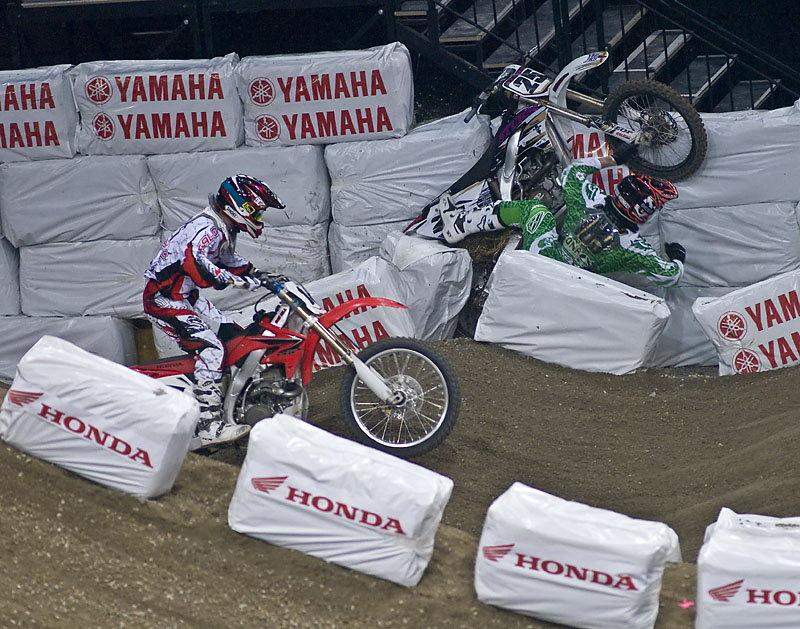 Julien Bill hits the wall