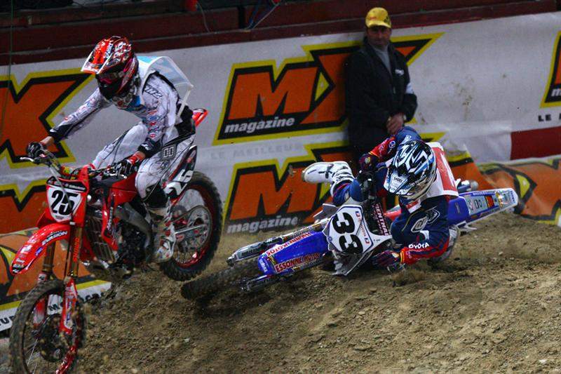 Josh Grant went down in his first match race