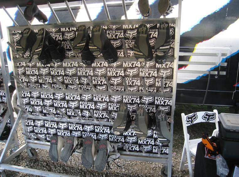 There are plenty of boots to try out at the Fox Boot Camp.