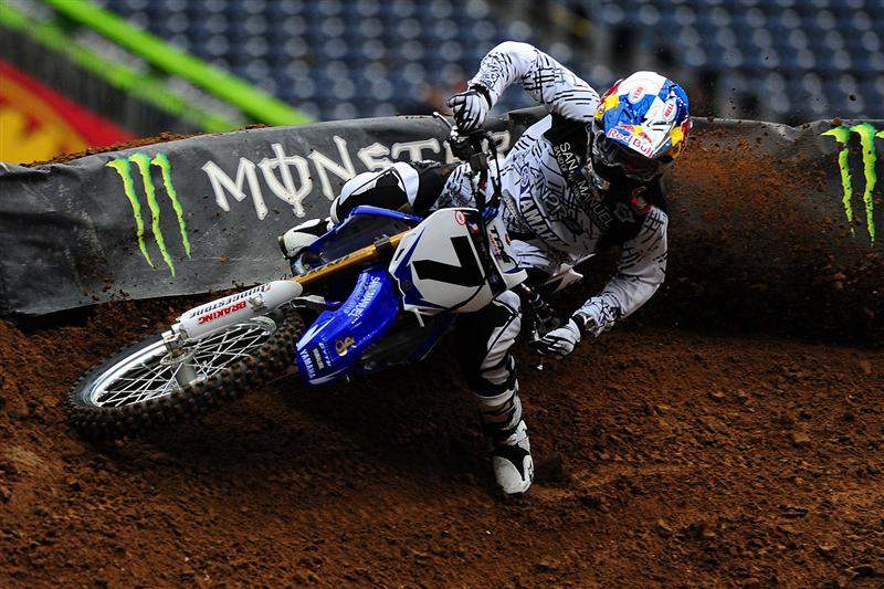 James Stewart was fastest in practice today, although he went down twice. But he threw down a 48.960-second lap.