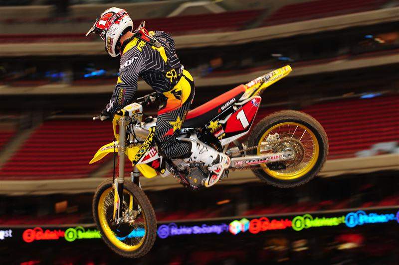 Chad Reed crashed three times in practice, but was second-fastest with a 49.447.