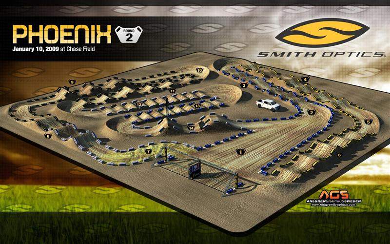 This is a shot of the actual track on Saturday night. Look how smooth everything is!