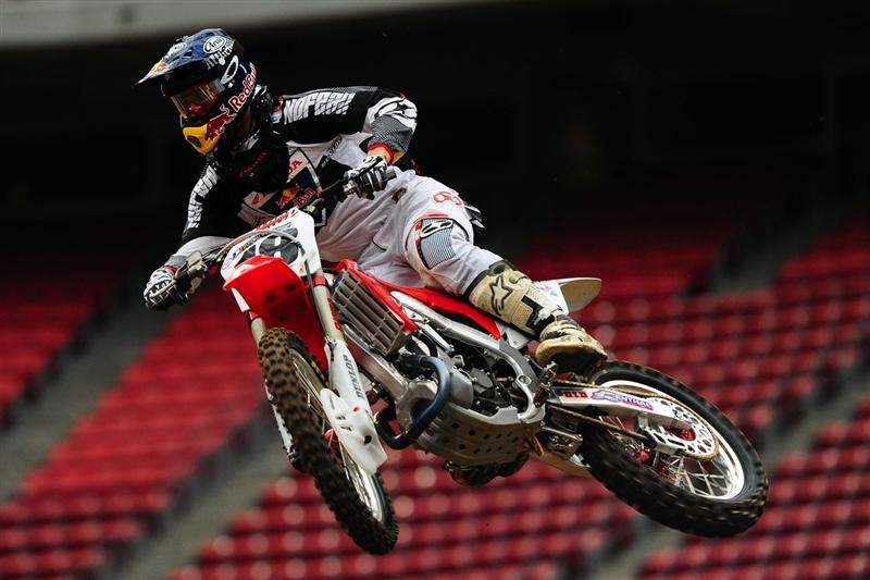 Davi Millsaps was tenth-fastest in the 450cc class with a 51.553.