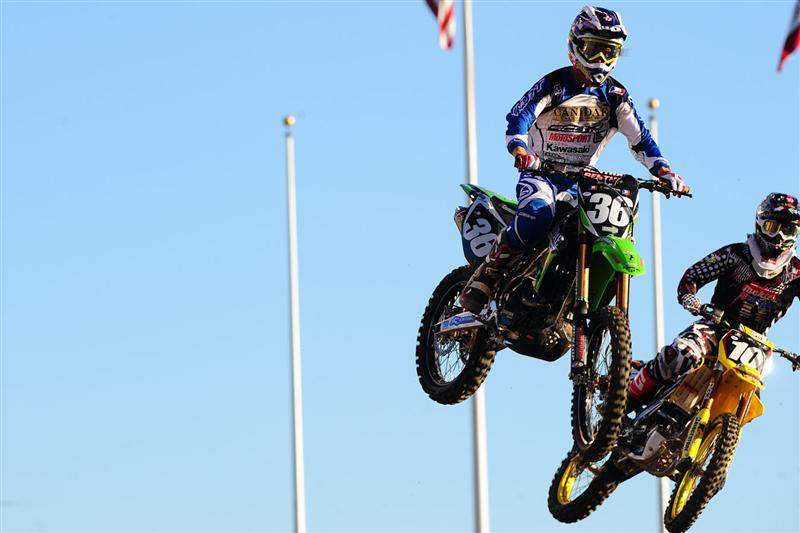 Kyle Cunningham (36) was eighth-fastest with a 51.966.