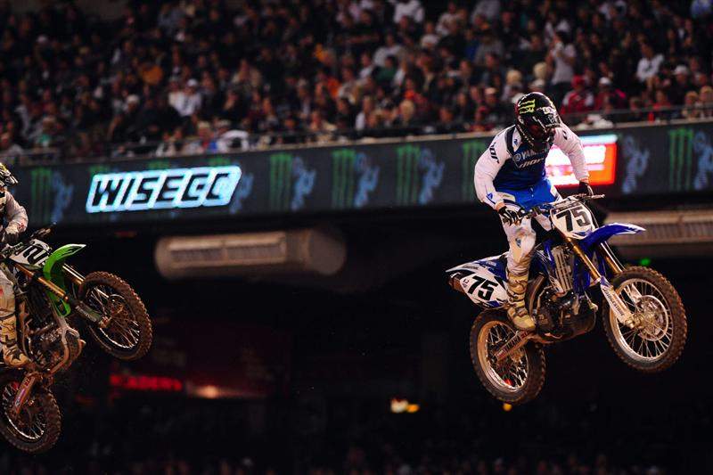 Josh Hill (75) was the last rider Villopoto (2) passed. Hill was eighth.