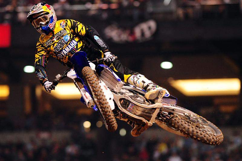 James Stewart was the first to get by Grant and led every lap of the main event.