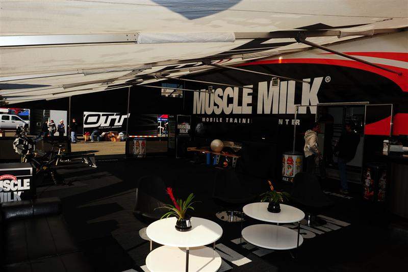The rest of the Muscle Milk mobile training center.