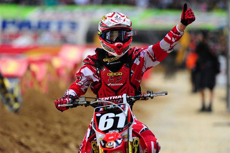 Wharton took his first-career victory at St. Louis, leading every lap of the main event.