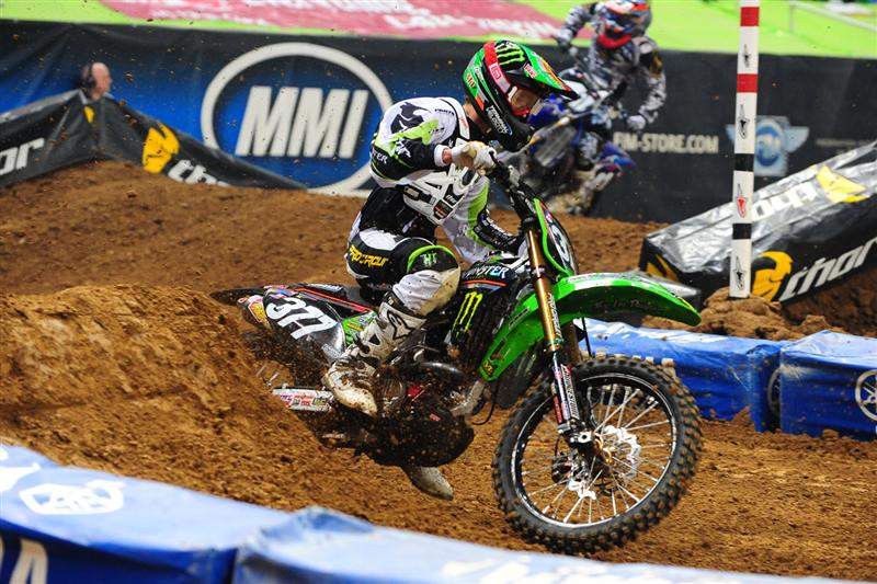 Points leader Christophe Pourcel came from 17th on the opening lap to finish a strong fifth and maintain a healthy points advantage of 25 points with two rounds left in the Lites east.